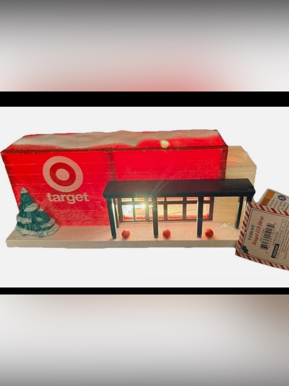 Target Bullseye Playground Christmas 2025 Lit Store Glitter Snow